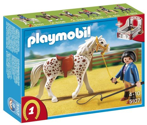 Playmobil 5107 - Caballo Knabstrupper con Establo