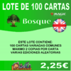 100 CARTAS COMUNES DE MAGIC - VERDE en INGLÉS