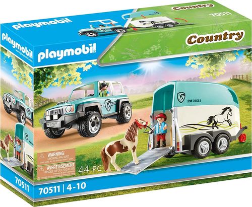 Playmobil 70511 - Country - Coche con Remolque para Poni