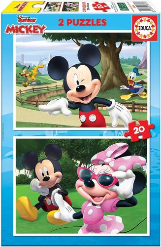 Educa 18884 - Juegos de Mesa - Puzzles 2×20: Mickey & Friends