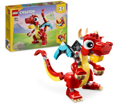Lego 31145 - 3 en 1 Creator - Dragon Rojo