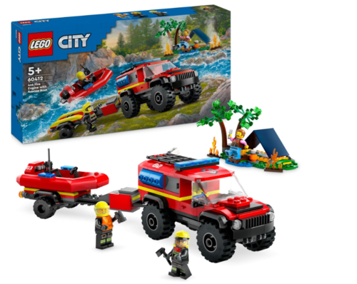 Lego 60412 - CITY - Camion Bomberos 4x4 con Barco