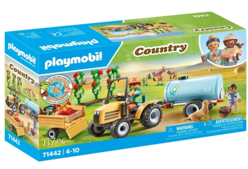 Playmobil 71442 - Country - Tractor con Trailer y Cisterna