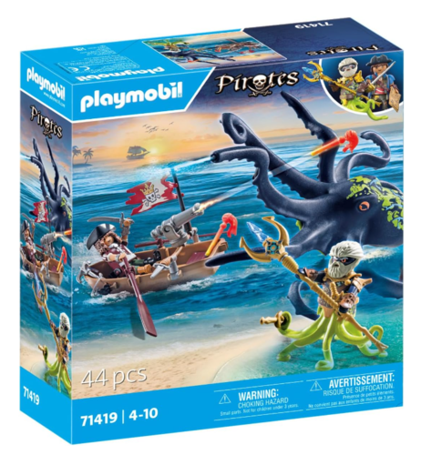 Playmobil 71419 - Pirates - Batalla Con Pulpo Gigante