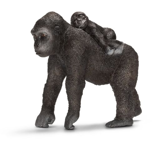 Gorila hembra con cría - Schleich 14662