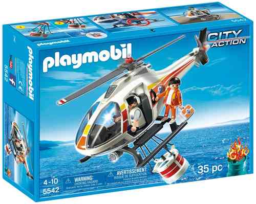 Playmobil 5542 - Helicóptero de Extinción de Incendios