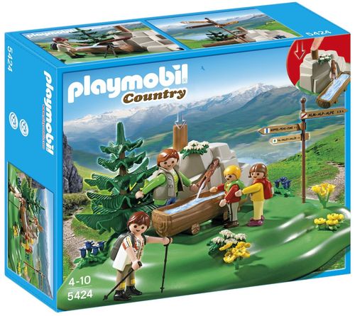Playmobil 5424 - Familia Mochilera en la Montaña