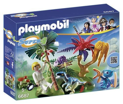 Playmobil 6687 - Isla Perdida con Alien y Raptor