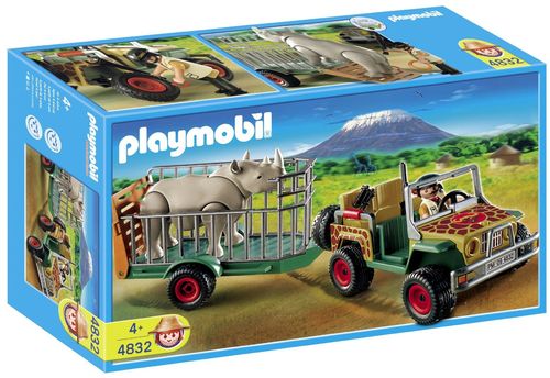 Playmobil 4832 - Vehiculo Ranger con Rinoceronte