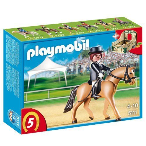 Playmobil 5111 - Caballo Alemán Doma con Establo