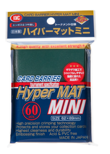 60 Fundas KMC - Hyper Mat Mini - GREEN