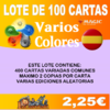 100 CARTAS COMUNES DE MAGIC - VARIOS COLORES en CASTELLANO