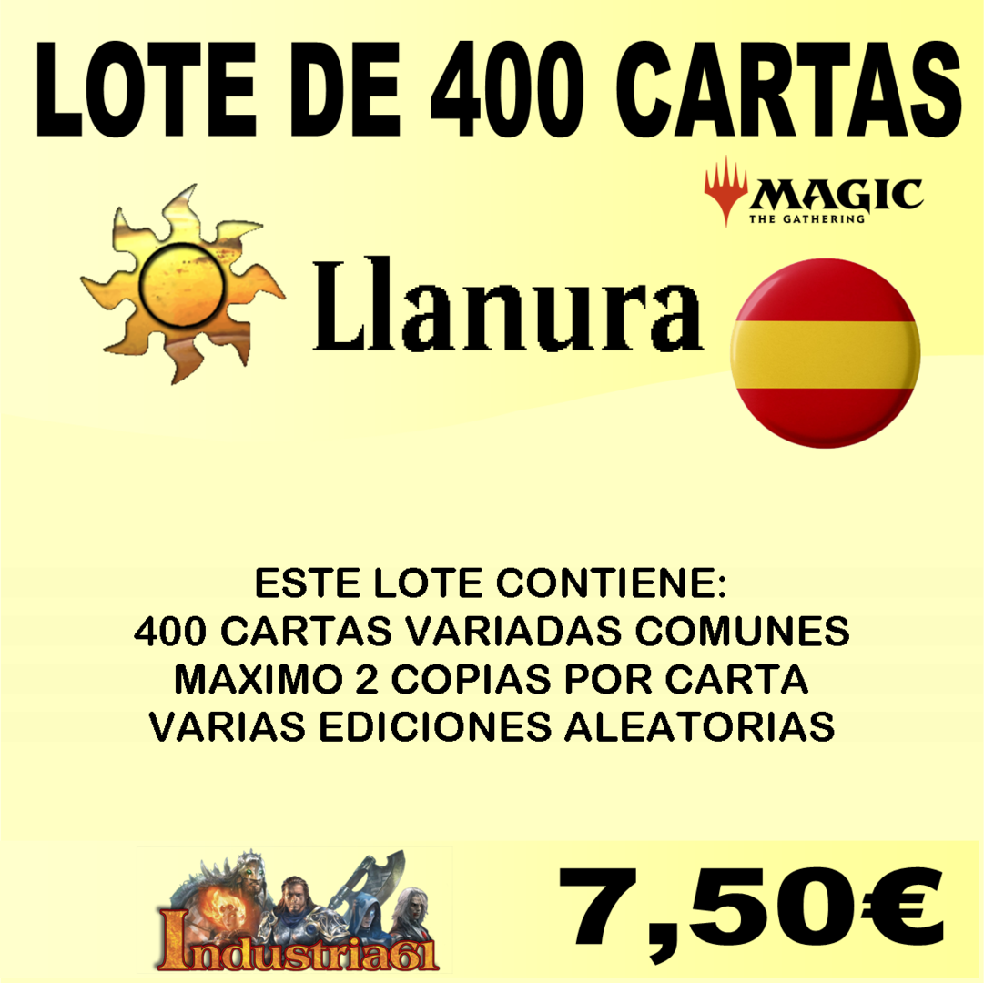 NUEVO VARIOS COLORES en CASTELLANO 400 CARTAS COMUNES DE MAGIC