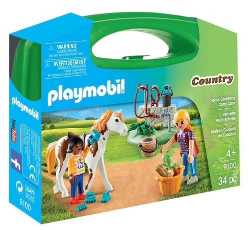 Playmobil 9100 - Maletín Grande Cuidado de Caballos