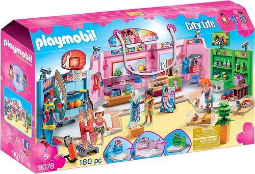 Playmobil 9078 - Centro Comercial con 3 tiendas