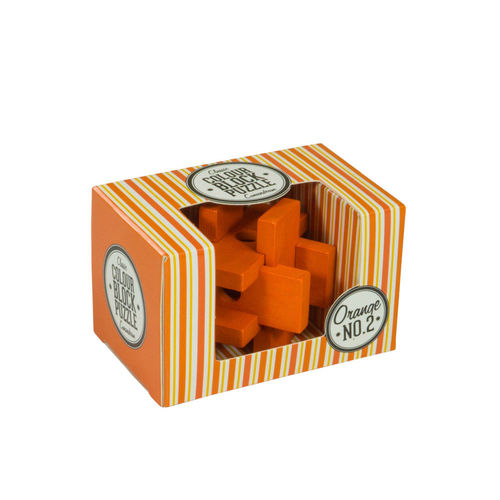 Classic Colour Block Puzzle Conundrum - Orange No.2