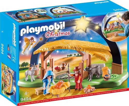 Playmobil 9494 - Christmas - Belén con Luz y patas plegables
