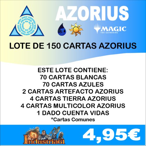 150 CARTAS COMUNES MTG - AZORIUS en CASTELLANO