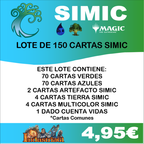 150 CARTAS COMUNES MTG - SIMIC en CASTELLANO