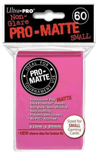 Ultra Pro - 60 fundas SMALL - MATTE Bright Pink
