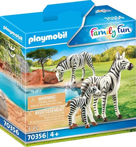 Playmobil 70356 - Family Fun - Cebras con Bebé