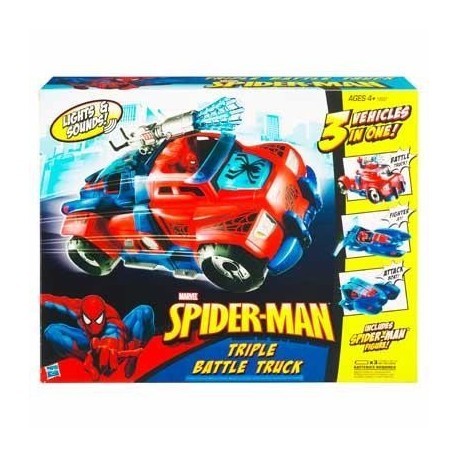 Vehiculo 3 en 1 Spiderman [Caja Dañada]