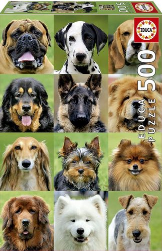 Educa - Puzzle 500 Piezas: Collage de perros