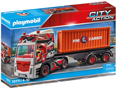 Playmobil 70771 - City Action - Camión con Remolque