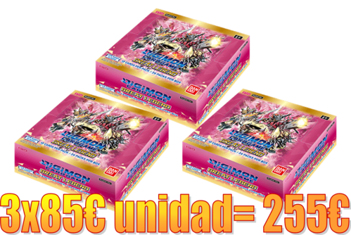 Digimon - 3 Booster Box - Great Legend (BT04)