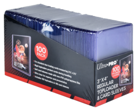 Ultra Pro - 100 TOPLOADER & CARD SLEEVES 3"x4" Regular
