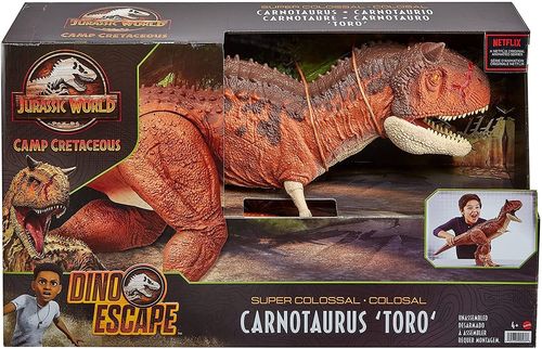 MATTEL HBY86 - Jurassic World Carnotaurus Super Colosal TORO