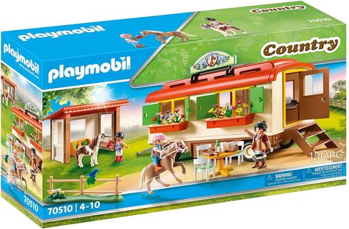 Playmobil 70510 - Country - Caravana Campamento de Ponis