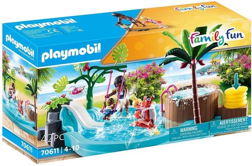 Playmobil 70611 - Family Fun - Piscina de Niños con bañera hidromasaje