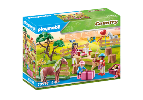 Playmobil 70997 - Country - Fiesta de Cumpleaños en la Granja de Ponis