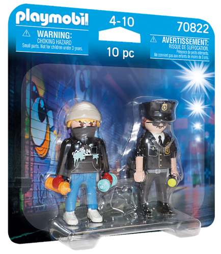 Playmobil 70822 - City Action - Duo Pack Policía y Vándalo