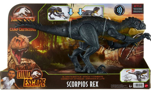 Mattel HBT41 - Jurassic World dinosaurio Stinger Corta y Lucha