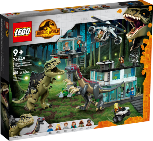 Lego 76949 - Jurassic World - Ataque del Giganotosaurio y el Therizinosaurio