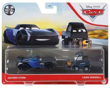 Mattel DXV99 GRR24 - Disney Cars 3 - Jackson Storm/Laura Spinwell