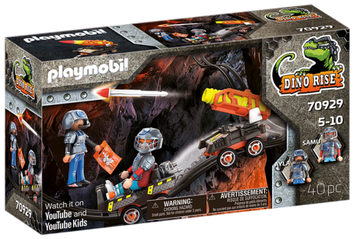 Playmobil 70929 - Dino Rise - Dino Mine Carro de Cohetes
