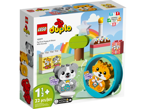 Lego 10977 - Duplo - Mis Primeros Cachorrito y Gatito con Sonidos