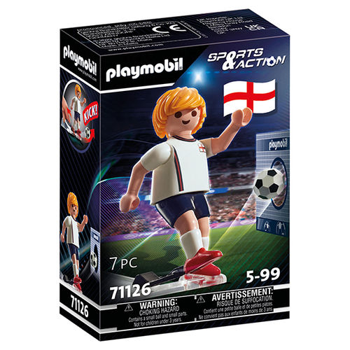 Playmobil 71126 - Sports & Action - Jugador de Fútbol - Inglaterra