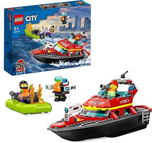 Lego 60373 - City - Lancha de Rescate de Bomberos