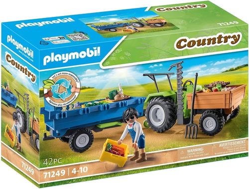Playmobil 71249 - Tractor con remolque - Industria