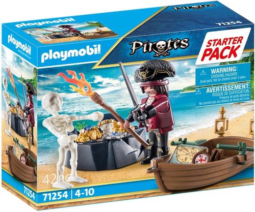Playmobil 71254 - Pirates - Starter Pack Pirata con Bote de remos