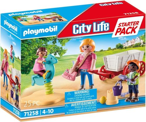 Playmobil 71258 - City Life - Starter Pack Educadora con Carrito