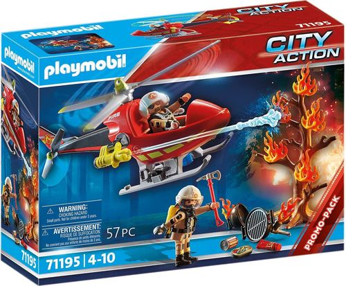 Playmobil 71195 - City Action - Helicóptero de Bomberos