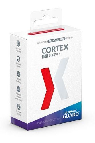 Ultimate Guard - 100 Fundas CORTEX Standard - ROJO