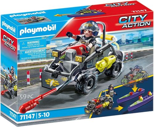 Playmobil 71147 - City Action - Fuerzas Especiales - Quad Multiterreno