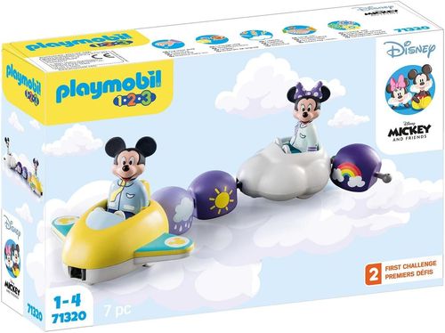 Playmobil 71320 - 1.2.3 - Disney: Mickey y Minnie Tren Nube