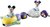 Playmobil 71320 - 1.2.3 - Disney: Mickey y Minnie Tren Nube